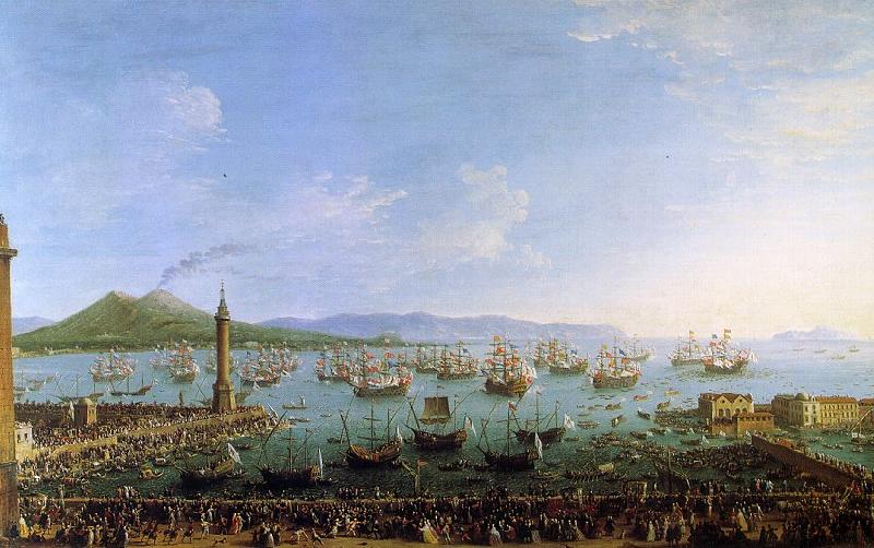Antonio Joli The Embarkation of Charles III in the Port of Naples
